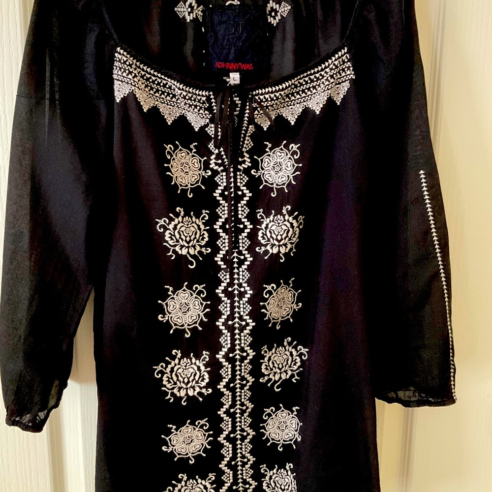 Johnny Was Cotton Peasant Blouse